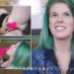 アメリカの女子大生がアジア人チンポをしゃぶる！　Stella Green　Peach CREATE