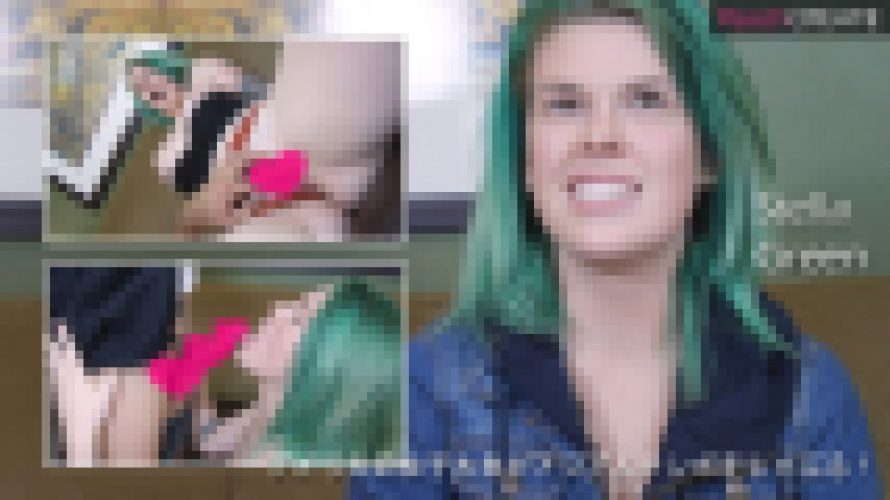 アメリカの女子大生がアジア人チンポをしゃぶる！　Stella Green　Peach CREATE