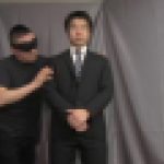 素朴で可愛い感じのピチピチスーツリーマンが超飛距離ザーメン発射！！　ピチピチスーツリーマン　G-EAGLE