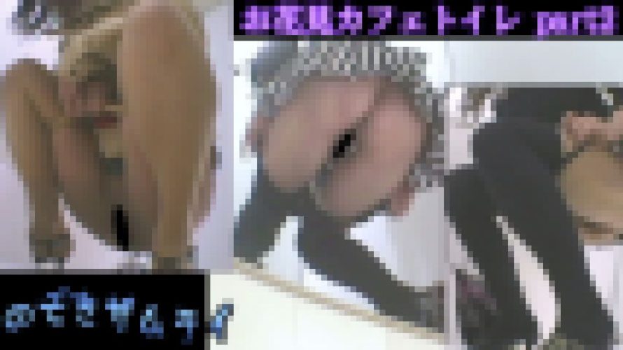 お花見カフェの仮設トイレ３カメ盗撮 part2　素人　のぞきザムライ