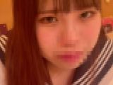 18歳、150cmセーラー服の似合う美少女とラブホでセックス　素人　akane